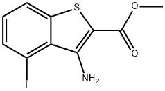 Methyl 3-amino-4-iodobenzothiophene-2-carboxylate 구조식 이미지