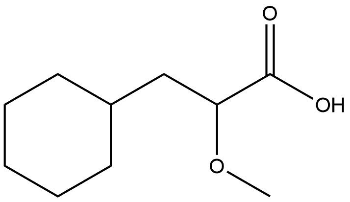 3-cyclohexyl-2-methoxypropanoic acid Structure