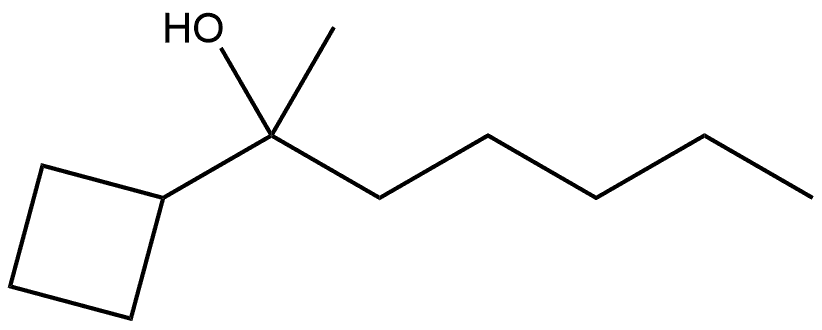 α-Methyl-α-pentylcyclobutanemethanol Structure