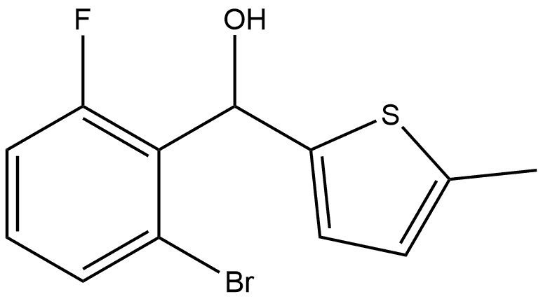 α-(2-Bromo-6-fluorophenyl)-5-methyl-2-thiophenemethanol Structure