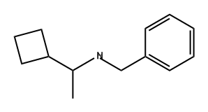 Benzenemethanamine, N-(1-cyclobutylethyl)- Structure