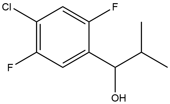 4-Chloro-2,5-difluoro-α-(1-methylethyl)benzenemethanol Structure