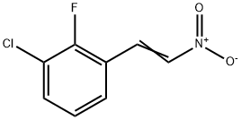 Benzene, 1-chloro-2-fluoro-3-(2-nitroethenyl)- Structure