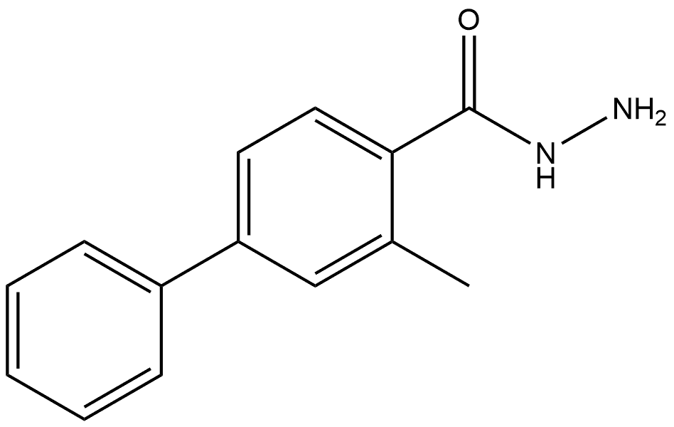 3-Methyl[1,1'-biphenyl]-4-carboxylic acid hydrazide Structure