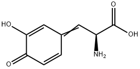 L-Alanine, 3-(3-hydroxy-4-oxo-2,5-cyclohexadien-1-ylidene)- (9CI) 구조식 이미지