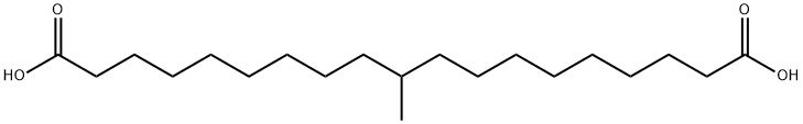 Nonadecanedioic acid, 10-methyl- Structure