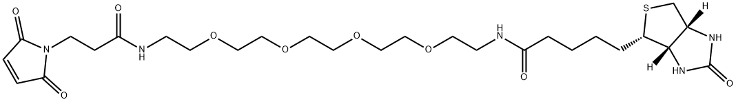 Biotin-PEG4-Mal Structure