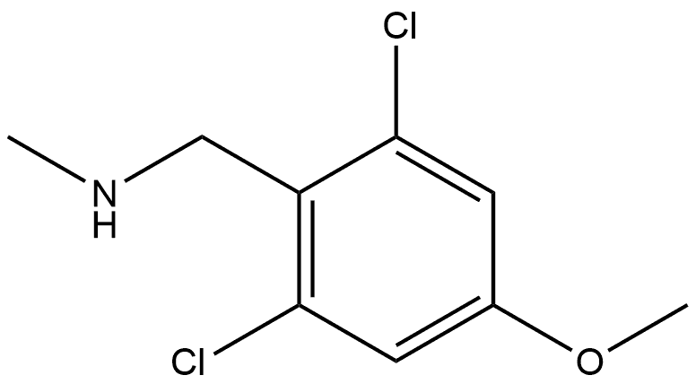 (2,6-dichloro-4-methoxyphenyl)methyl](methyl)amine Structure