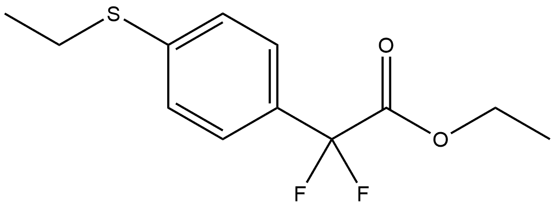 Ethyl 4-(ethylthio)-α,α-difluorobenzeneacetate Structure