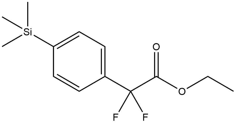 Ethyl α,α-difluoro-4-(trimethylsilyl)benzeneacetate Structure