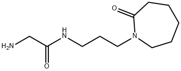 Acetamide, 2-amino-N-[3-(hexahydro-2-oxo-1H-azepin-1-yl)propyl]- 구조식 이미지