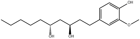 3,5-Decanediol, 1-(4-hydroxy-3-methoxyphenyl)-, (3R,5R)- Structure