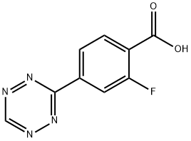 2-fluoro-4-(1,2,4,5-tetrazin-3-yl)benzoic acid Structure