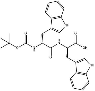 D-Tryptophan, N-[N-[(1,1-dimethylethoxy)carbonyl]-D-tryptophyl]- (9CI) Structure