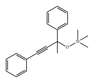 Silane, trimethyl[(1-methyl-1,3-diphenyl-2-propynyl)oxy]- (9CI) 구조식 이미지