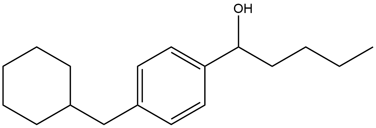 α-Butyl-4-(cyclohexylmethyl)benzenemethanol Structure