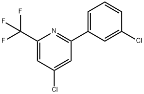 Pyridine, 4-chloro-2-(3-chlorophenyl)-6-(trifluoromethyl)- Structure