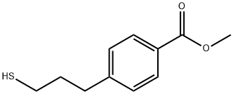 Benzoic acid, 4-(3-mercaptopropyl)-, methyl ester Structure