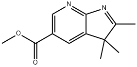 3H-Pyrrolo[2,3-b]pyridine-5-carboxylic acid, 2,3,3-trimethyl-, methyl ester Structure
