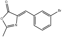 5(4H)-Oxazolone, 4-[(3-bromophenyl)methylene]-2-methyl-, (4Z)- 구조식 이미지