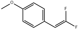 Benzene, 1-(2,2-difluoroethenyl)-4-methoxy- Structure