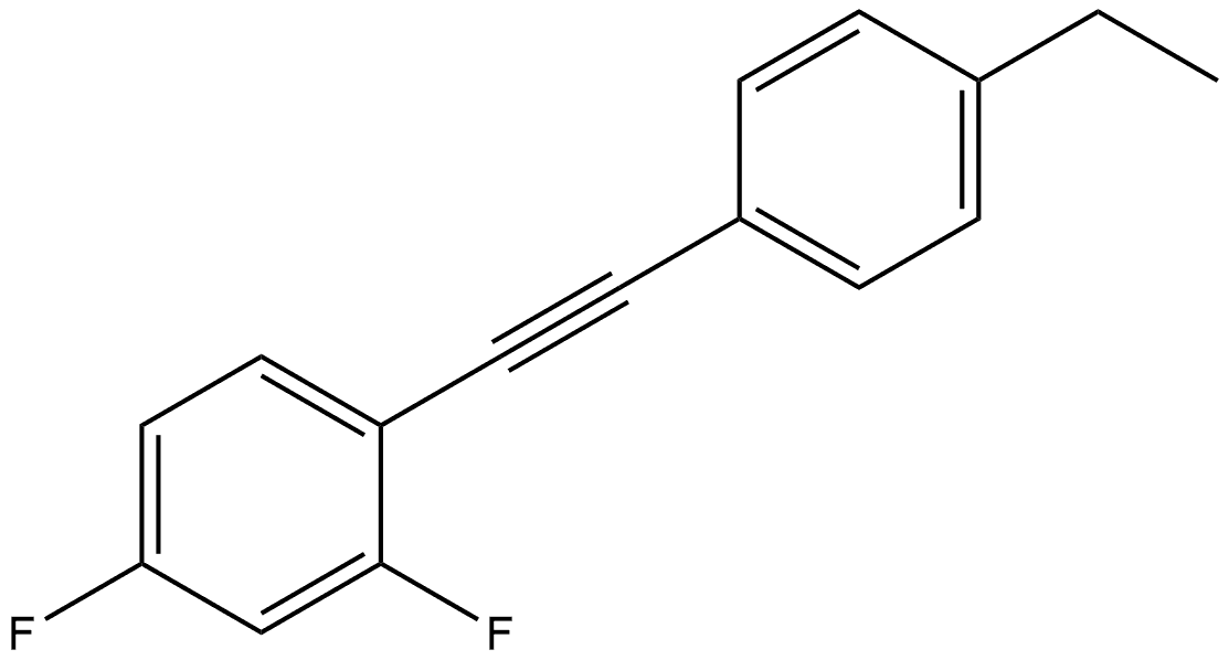 1-[2-(4-Ethylphenyl)ethynyl]-2,4-difluorobenzene Structure