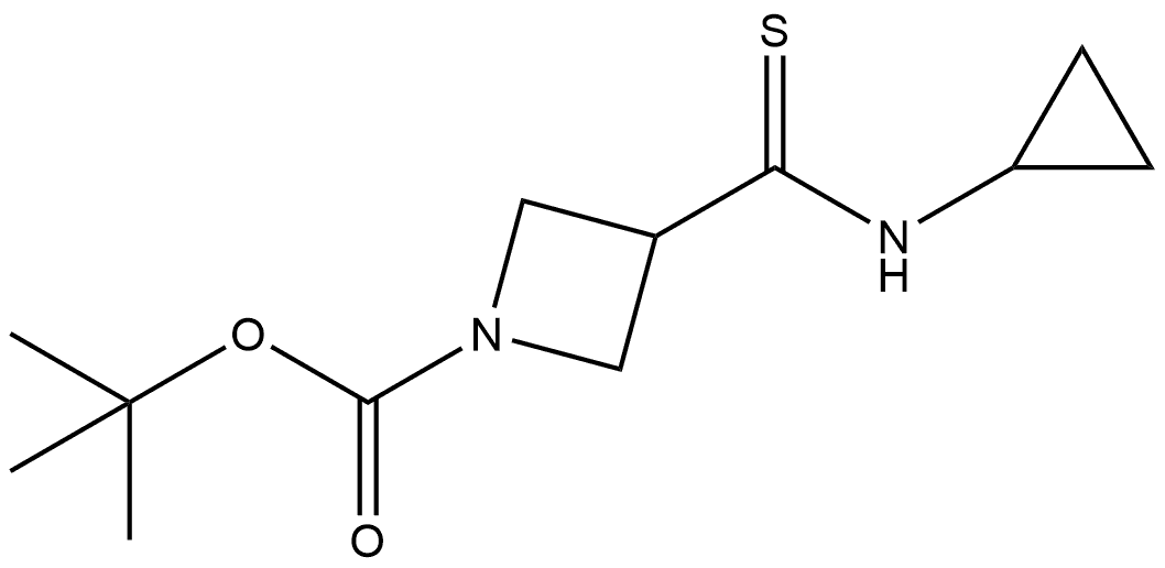 tert-butyl 3-(cyclopropylcarbamothioyl)azetidine-1-carboxylate Structure