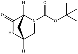 2,5-Diazabicyclo[2.2.1]heptane-2-carboxylic acid, 6-oxo-, 1,1-dimethylethyl ester, (1R,4R)- Structure