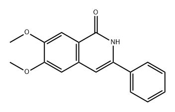 1(2H)-Isoquinolinone, 6,7-dimethoxy-3-phenyl- Structure