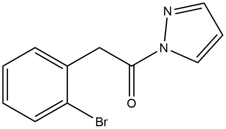 2-(2-Bromophenyl)-1-(1H-pyrazol-1-yl)ethanone Structure