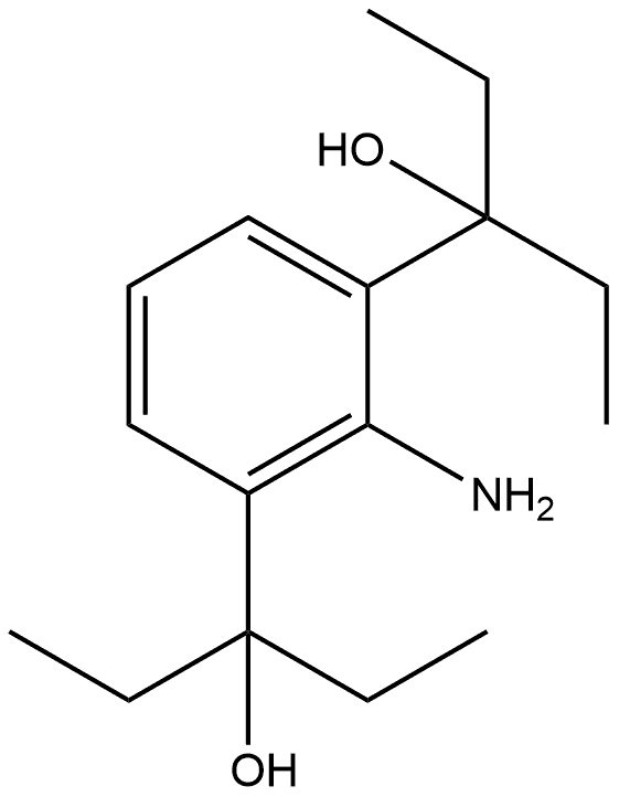 1,3-Benzenedimethanol, 2-amino-α1,α1,α3,α3-tetraethyl- 구조식 이미지