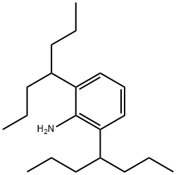 Benzenamine, 2,6-bis(1-propylbutyl)- Structure