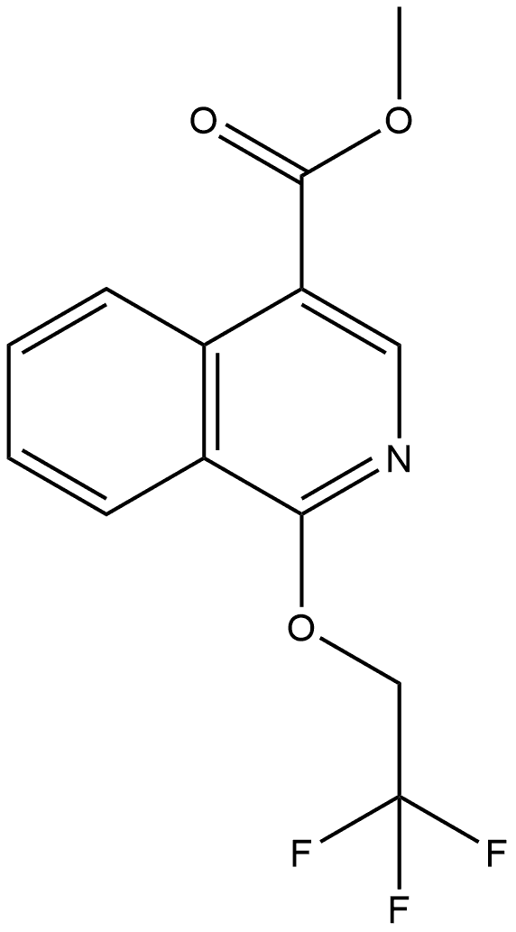 Methyl 1-(2,2,2-trifluoroethoxy)-4-isoquinolinecarboxylate 구조식 이미지