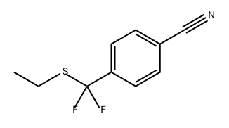 Benzonitrile, 4-[(ethylthio)difluoromethyl]- Structure