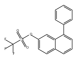 Methanesulfonic acid, 1,1,1-trifluoro-, 8-phenyl-2-naphthalenyl ester Structure