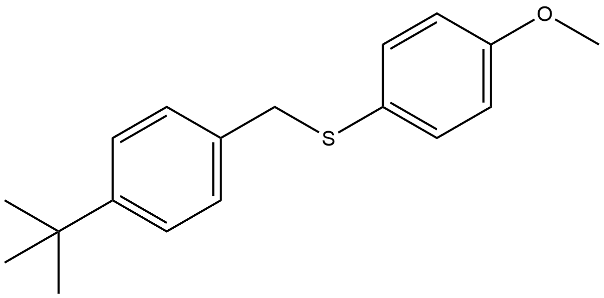 1-(1,1-Dimethylethyl)-4-[[(4-methoxyphenyl)thio]methyl]benzene Structure