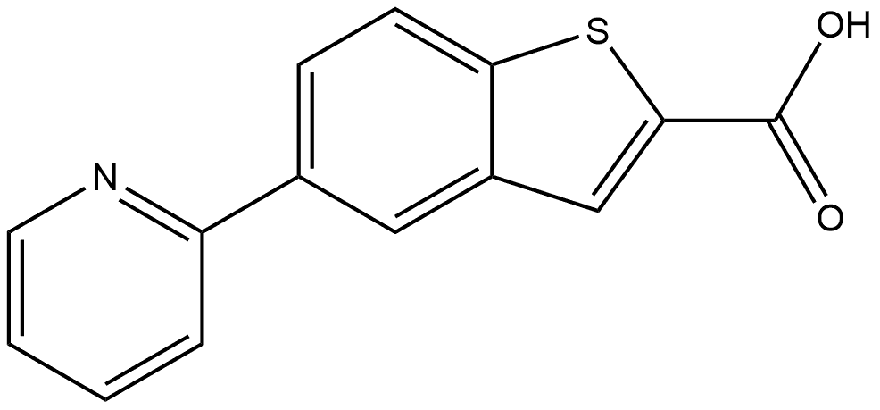 5-(pyridin-2-yl)benzo[b]thiophene-2-carboxylic acid Structure