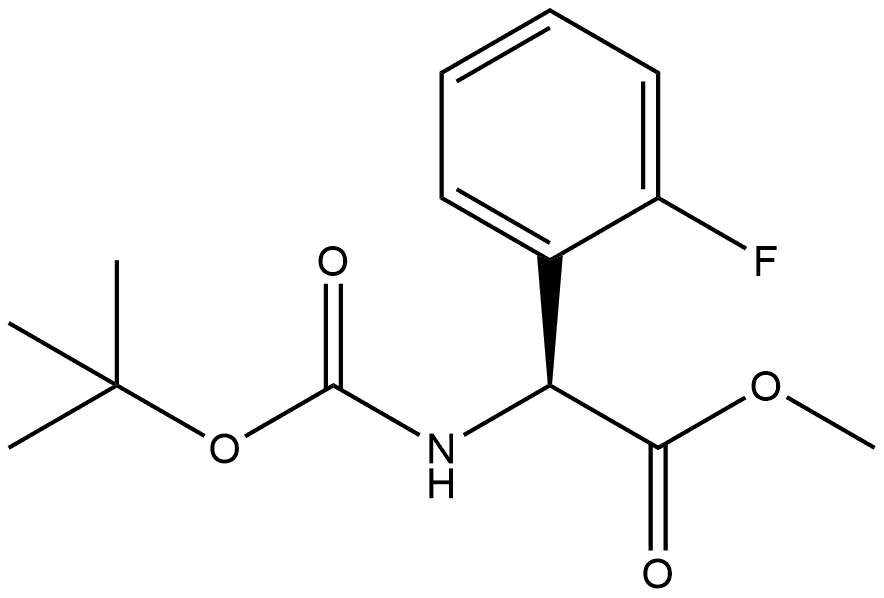 methyl (S)-2-((tert-butoxycarbonyl)amino)-2-(2-fluorophenyl)acetate Structure