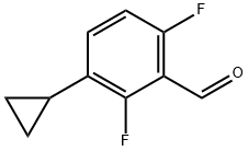 3-Cyclopropyl-2,6-difluorobenzaldehyde Structure