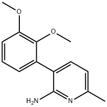 2-Pyridinamine, 3-(2,3-dimethoxyphenyl)-6-methyl- Structure