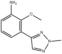 2-Methoxy-3-(2-methyl-2H-1,2,3-triazol-4-yl)aniline 구조식 이미지