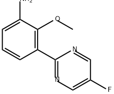 Benzenamine, 3-(5-fluoro-2-pyrimidinyl)-2-methoxy- 구조식 이미지