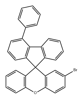 Spiro[9H-fluorene-9,9'-[9H]xanthene], 2'-bromo-4-phenyl- Structure