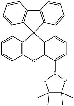 Spiro[9H-fluorene-9,9'-[9H]xanthene], 4'-(4,4,5,5-tetramethyl-1,3,2-dioxaborolan-2-yl)- Structure