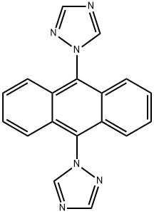 1H-1,2,4-Triazole, 1,1'-(9,10-anthracenediyl)bis- Structure