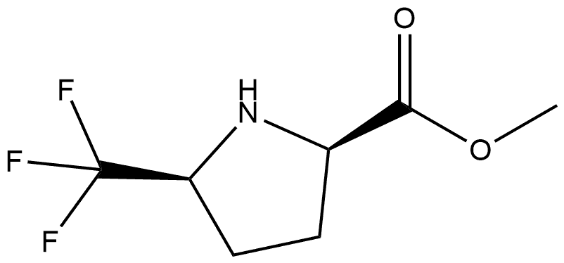 cis-5-Trifluoromethyl-pyrrolidine-2-carboxylic acid methyl ester Structure