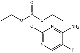 4-Amino-5-fluoro-2-pyrimidinyl diethyl phosphate Structure