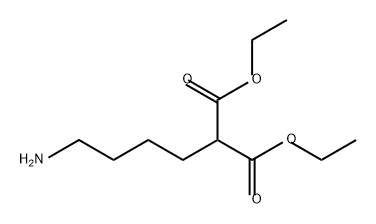 Propanedioic acid, 2-(4-aminobutyl)-, 1,3-diethyl ester 구조식 이미지