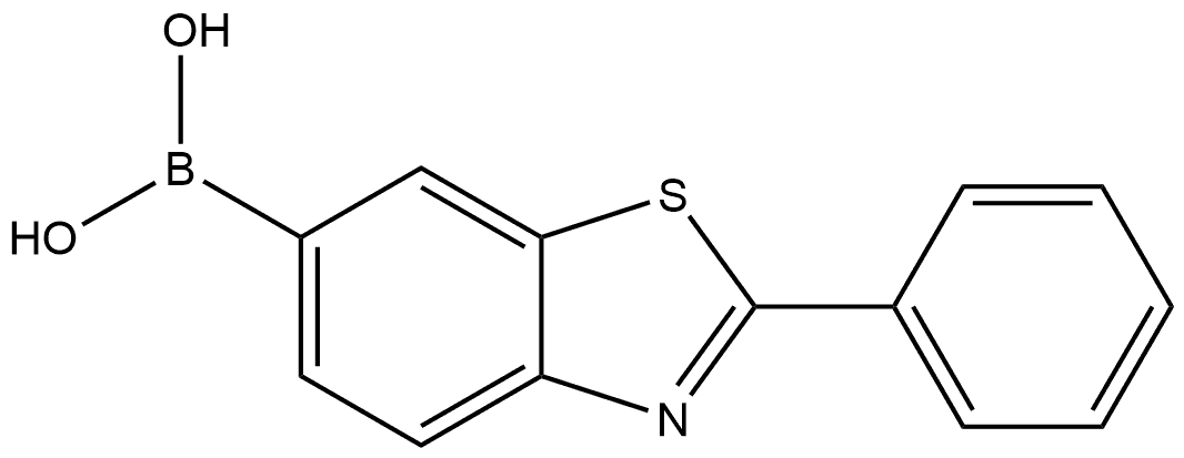 B-(2-Phenyl-6-benzothiazolyl)boronic acid Structure