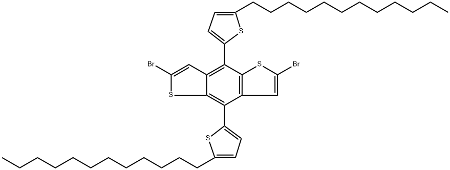 2,6-dibromo-4,8-bis(5-dodecylthiophene-2-yl)benzo[1,2-b:4,5-b']dithiophene Structure